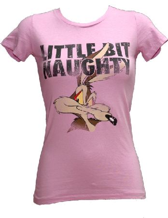 Bejeweled Little Bit Naughty Ladies Wile E Coyote T-Shirt from Bejeweled