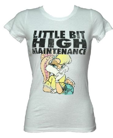 Bejeweled Swarovski Little Bit High Maintenance Ladies T-Shirt from Bejeweled