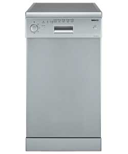 DE2542F Silver Slimline Dishwasher -