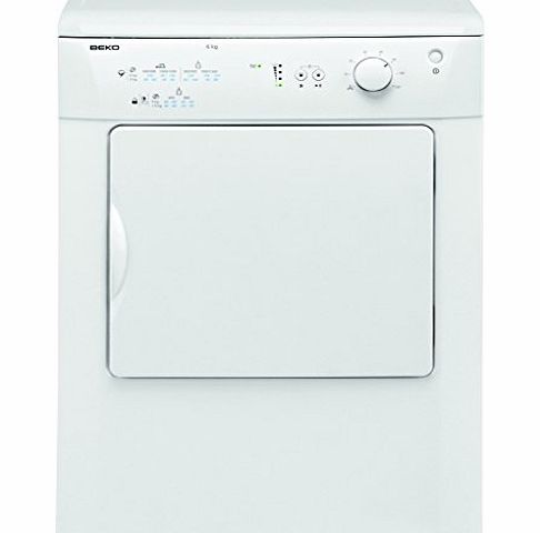 Beko DRVT61W Air Vented Tumble Dryer White