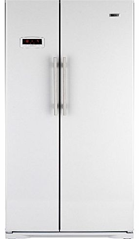 GNEV221APB Side-by-side Fridge Freezer with Water Dispenser - Black