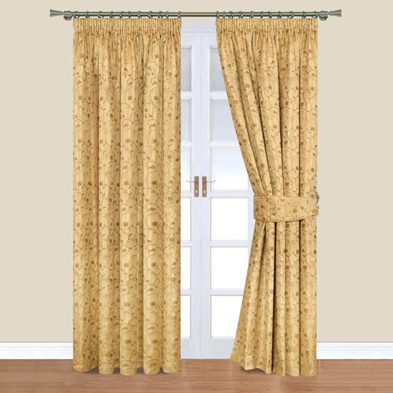 Belfield Furnishings Tessica Curtains Gold