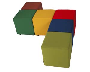 Belfort cube pouffes