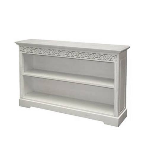 Belgravia White Bookcase - Low