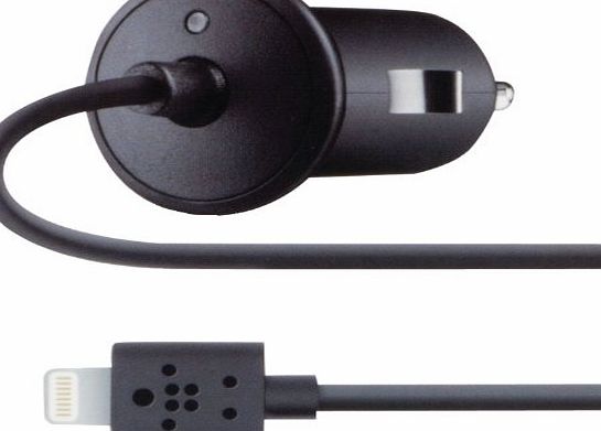 Belkin 2.1 A Lightning Car Charger for iPhone 5, 5c, 5s, 6, 6 Plus, iPad Mini, iPad 4th Gen, iPad Air and i