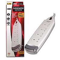 4 Socket Surge Protector 1m Power
