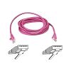 Belkin CAT 5 UTP SNAGLESS MOULDED PATCH CABLE PINK 0.5M