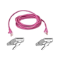 Belkin CAT5e UTP Snagless Patch Cable Pink 30m