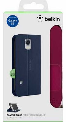 Classic Folio Case for Galaxy S5 - Purple