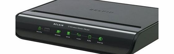 Belkin G Wireless ADSL Modem Router with Easy Set Up amp; 54Mbps Transfer Speed (F5D7634uk4-H)