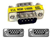 GENDER CHANGER DB9 M/M DB9M/DB9M; LOW PROFILE