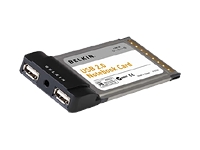 Hi-Speed USB 2.0 Notebook Card USB adapter - 2 ports