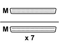 Belkin Internal SCSI III (68 pin) 7 Drive Ribbon Cable 1.8m