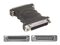 Null Modem Adapter Block- DB25 M/F- CrossWired