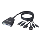 Belkin Omniview 2-Port KVM Switch with Built-In