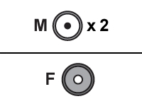 PRO Gold Series audio splitter - 0.1 m