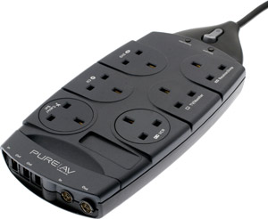 Belkin Pure AV - 6 Way Surge Protector and Telephone/AV Surge Protection - Ref. F9A623UK2M - #CLEARANCE