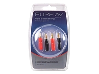 Pure AV Gold Banana Plugs - audio connector