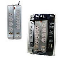 PureAV Isolator Home Theater Surge Protector - 8