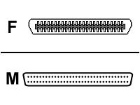 Belkin SCSI external adapter - 50 pin Centronics - female - HD-68 - male