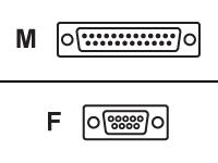 Belkin Serial Adapter DB9 Female to DB25 Male