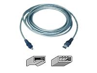 Belkin Serial cable - 4 pin FireWire (M) - 6 pin FireWire (M) - 4.3 m ( IEEE-1394 )