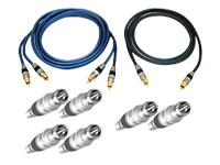 Belkin Silver Series - Video / audio cable kit - RCA male - RCA male - 0.9 m