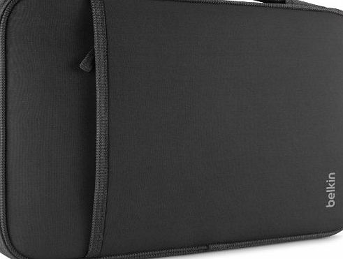 Belkin Slim Protective Sleeve with Carry Handle and Zipped Storage for Chromebooks, Netbooks and Laptops up to 14 inch - Black