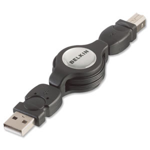 Belkin USB Device Cable Retractable with Housing