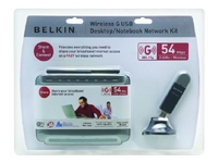 BELKIN Wireless G USB Desktop/Notebook Network Kit