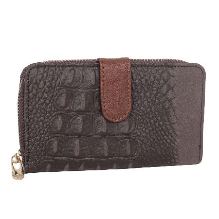 BELLA BARCELONA Croc Detail Medium Tab Purse