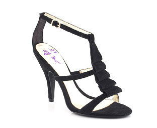 Belle and Mimi Sandal With Frill Trim