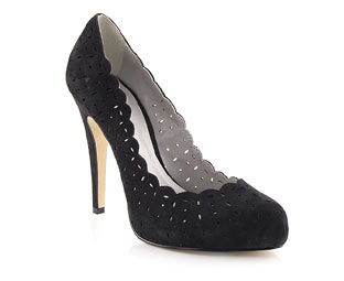 Belle and Mimi Suede Court Shoe