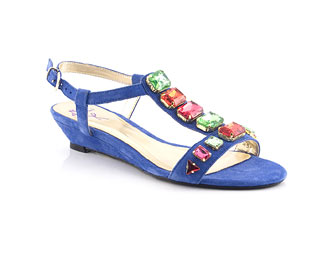 Belle and Mimi Suede T-Bar Sandal