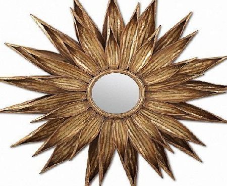 Belle Maison Gold Sunflower Mirror