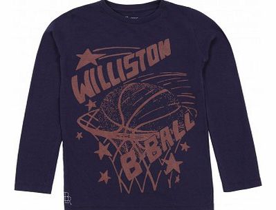 Bellerose Keno Basket t-shirt Navy blue `2 years,14 years