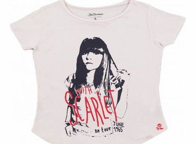 Scarlet T-shirt Ecru `8 years,10 years,12