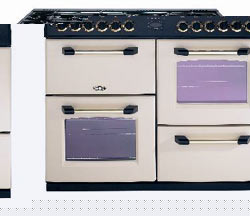 Belling 100DF MBLK GLD