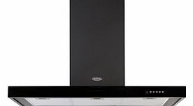 90 DB Flat MK2 90cm Chimney Hood In Black