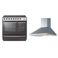Range Cooker DB900E and 90cm Chimney Hood CHIM90