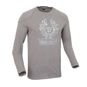 belstaff logo long sleeved T-shirt - Silver