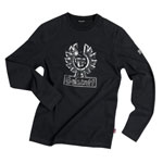 belstaff Logo Long Sleeved T-Shirt Black