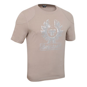 logo short sleeved T-shirt - Beige