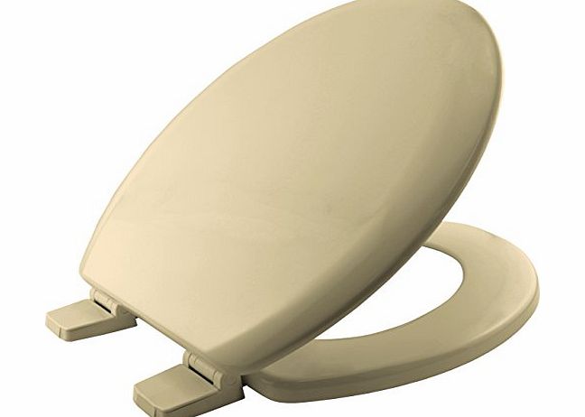 Bemis 5001AR Chicago STA-TITE Moulded Wood Toilet Seat with STA-TITE Plastic Hinges - Champagne