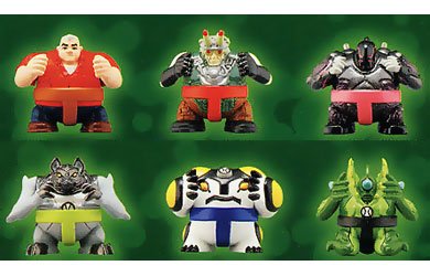 Ben 10 - Sumo Slammers Figure Set - Benwolf/Cannonbolt/Wildvine/Max/Dr. Animo/SixSix