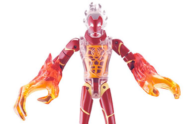 ben 10 15cm DNA Alien Heroes - Heatblast