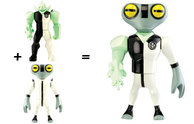 ben 10 Alien Force - Creation Chamber Diamond and Greymatter