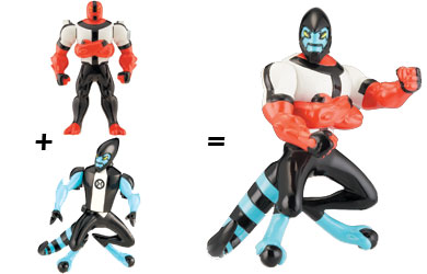 ben 10 Alien Force - Creation Chamber Four Arms and XLR8