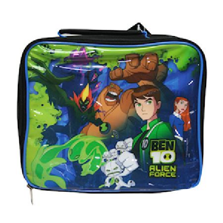Ben 10 Alien Premium Boys Green Backpack Rucksack Travel School Cooler Lunch Bag 
