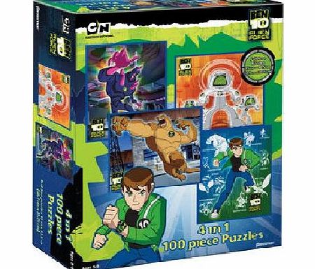 New 4 in 1 100 Piece Puzzle